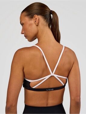 LSKD Tempo Sports Bra - Black/White